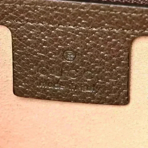 GUCCI GG Supreme Monogram Web Medium Ophidia Top Handle Dome Bag Brown - Picture 13 of 16